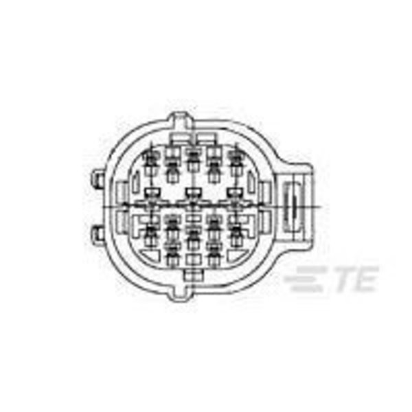 Te Connectivity E-S MK-2(+) 15P PLUG ASSY 2-85262-1